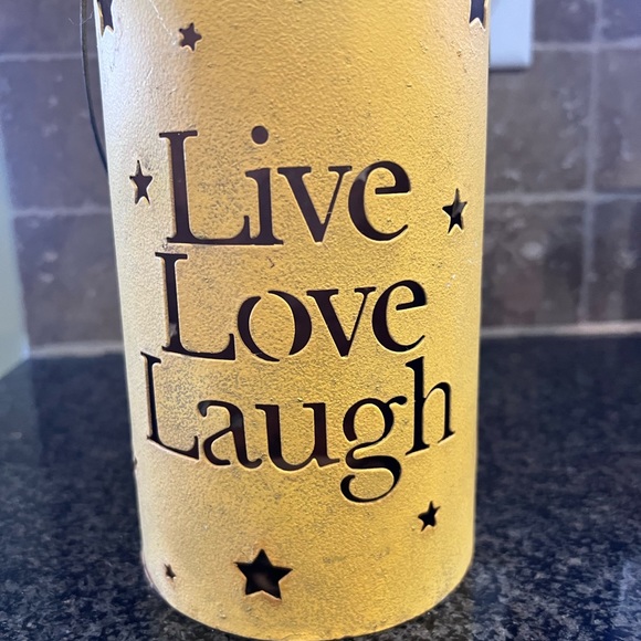 Metal cut out luminary ready for you to place a candle in. - Picture 3 of 7